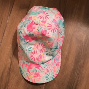 Mary’s wish print Lilly Pulitzer hat